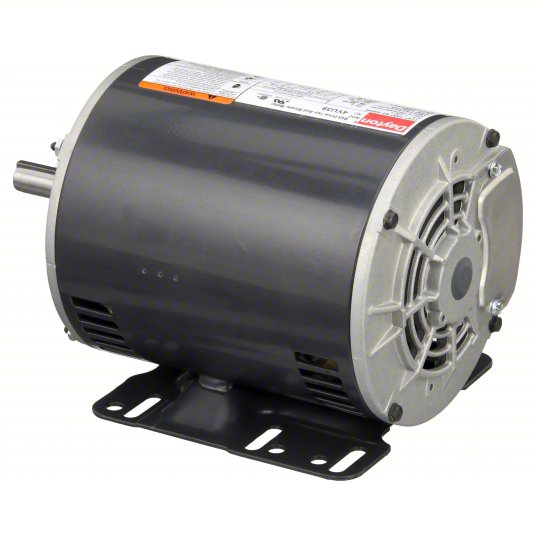 DAYTON Direct Drive Blower Motor: 1 Speed, Open Drip Proof, Rigid Base Mount, 1 1/2 hp Horsepower
