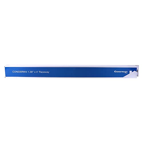 Construct Pro - 5-Pack 4' x 1.38" Section Raceway (White)